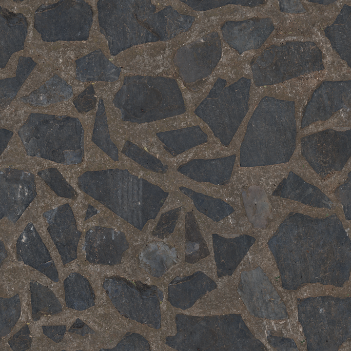 Slate Driveway seamless PBR texture preview