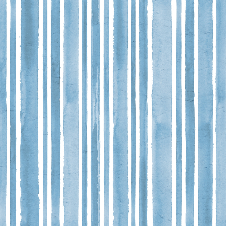 Watercolor Stripes in Soft Blue Fabric Style seamless PBR texture preview