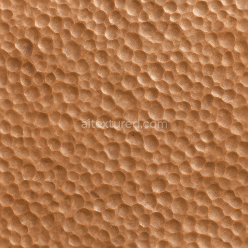 Seamless shiny metal 3d texture pbr 8k hammered copper with metal emboss and metal dents