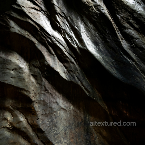 Dark Sculpted Stone Texture with Natural Depths and Shadows Stone texture preview