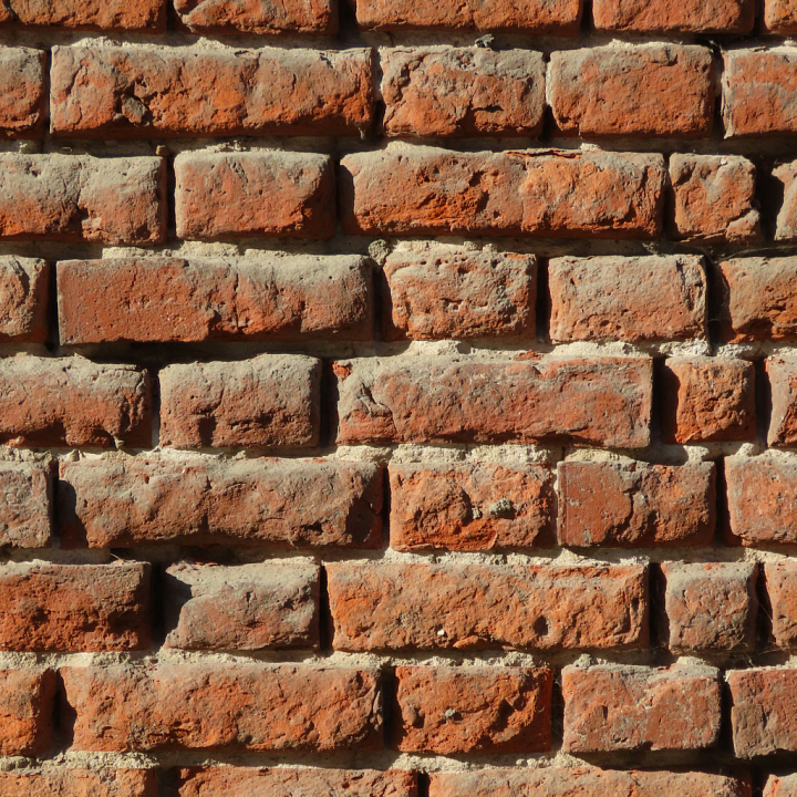 Weathered Old Red Brick Wall for seamless PBR texture preview