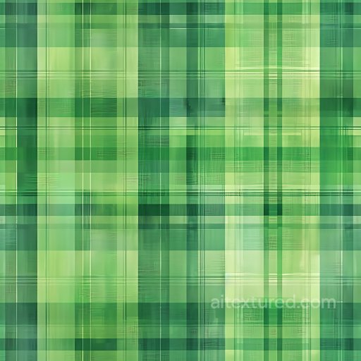 Seamless 3D PBR Texture of Green Plaid Fabric with Subtle Weave Pattern texture preview