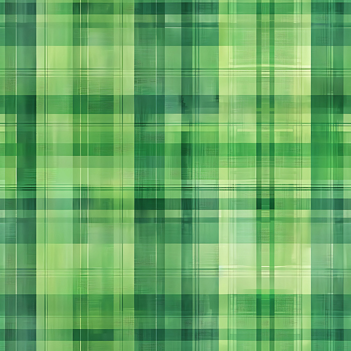 Green Plaid Fabric with Subtle Weave Pattern seamless PBR texture preview