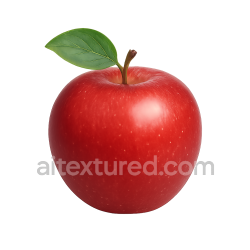 seamless single ripe red apple texture 8k free download PBR