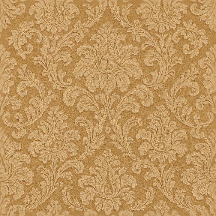 Wallpaper Displaying Vintage Baroque Damask Weave Plush Textile seamless PBR texture preview