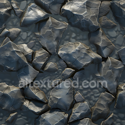 seamless Seamless 3D Broken Stone Slab PBR Texture with Wet Glossy Finish texture 8k free download PBR