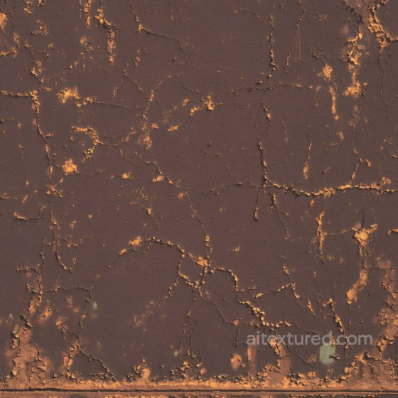 Rusty Cracked Metal Texture with Peeling Paint and Corrosion Rust texture preview