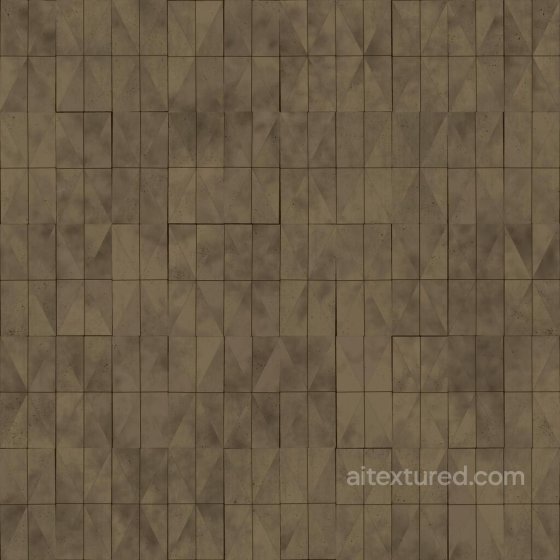 Golden Pyramid Wall Decoration | Free PBR Metal texture preview