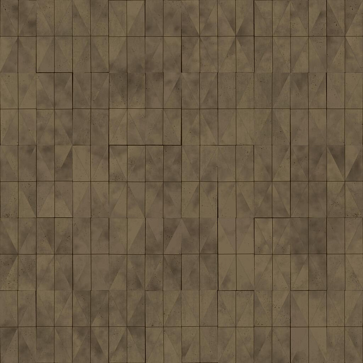 Golden Pyramid Wall Decoration seamless PBR texture preview