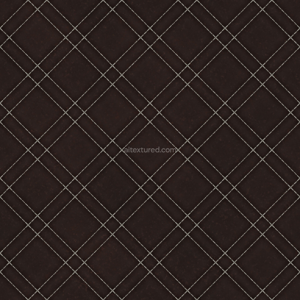Seamless PBR leather texture with dark grain