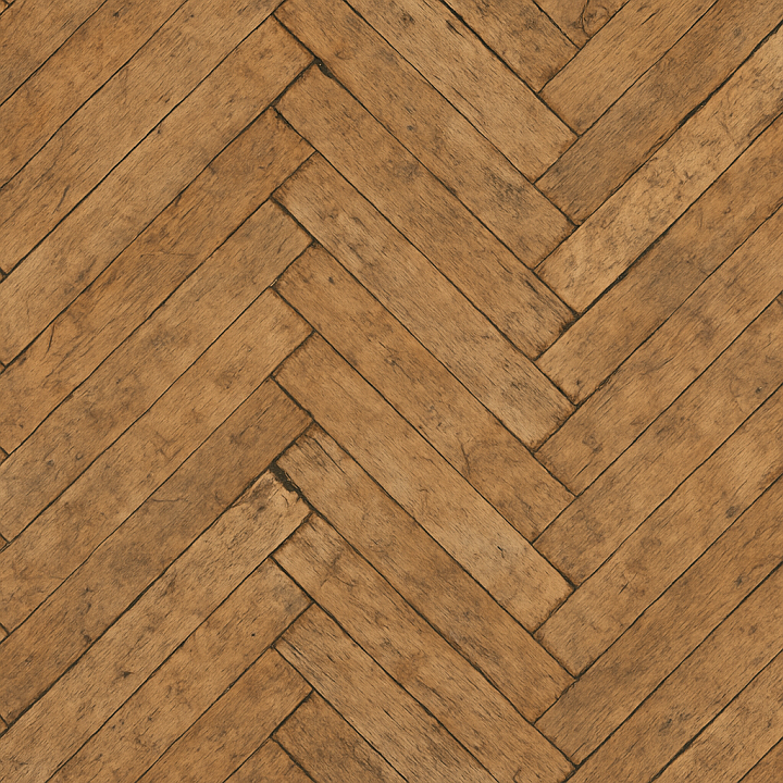 Worn Maple Parquet Wood seamless PBR texture preview