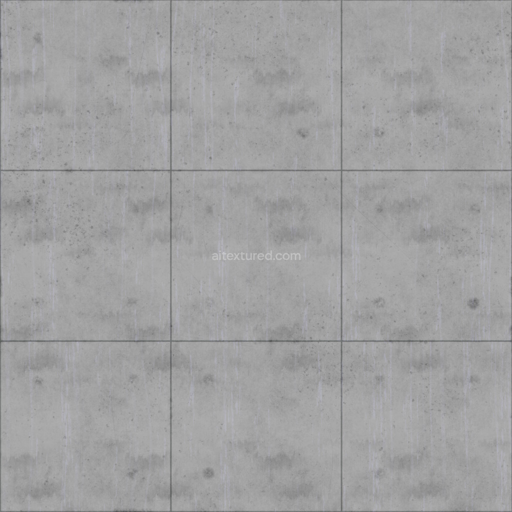 Seamless concrete PBR texture with detailed surface