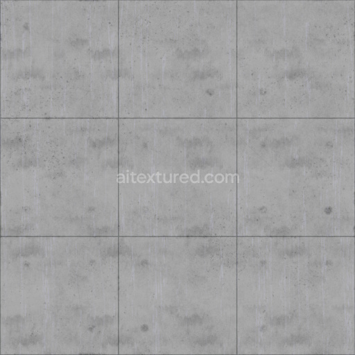 Concrete Seamless Tileable Pbr Texture Grey Industrial Smooth Durable Weathered