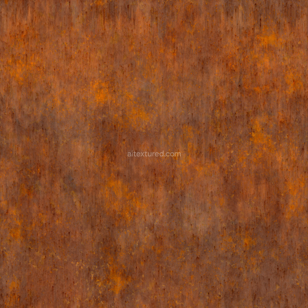 Seamless rust texture for 3D modeling and design