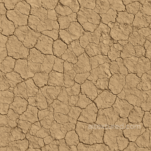 Of Cracked Earth With Parched Ground And Dry Soil seamless Ground surface PBR texture