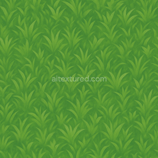 Stylized Green Lawn Texture