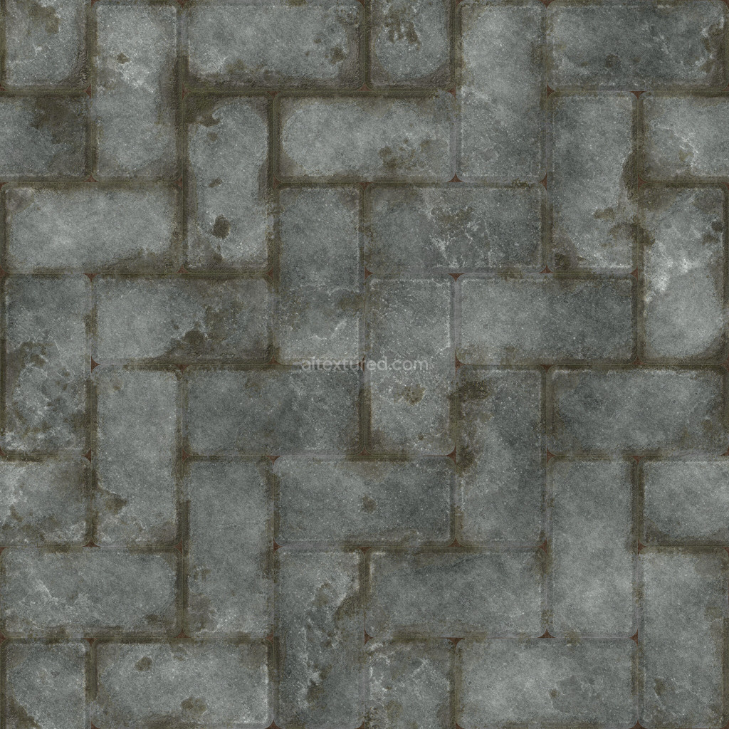 Seamless paving stones texture showing detailed surface
