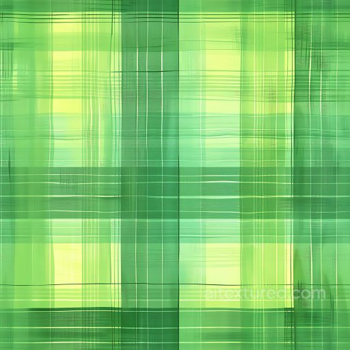 Seamless 3D PBR Texture of Soft Green Plaid Fabric with Layered Stripes texture preview