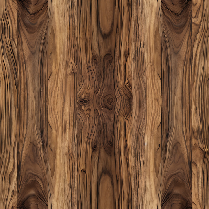 Exotic Hardwood with Distinctive Knots and Grain Patterns Wood seamless PBR texture preview