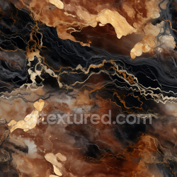 seamless Seamless 3D Brown and Black Marble PBR Texture with Golden Veins texture 8k free download PBR