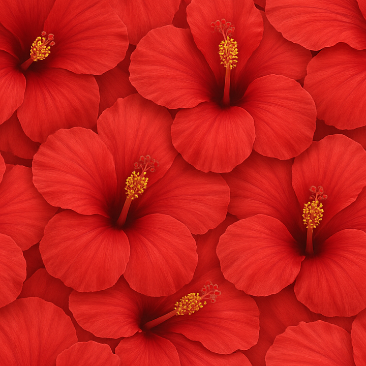 Hibiscus Flower Flower Petals Closeup Flower Arrangement Photorealistic seamless PBR texture preview