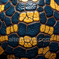 seamless Seamless 3D PBR Reptile Skin Texture Featuring Detailed Yellow and Blue Scales texture 8k free download PBR