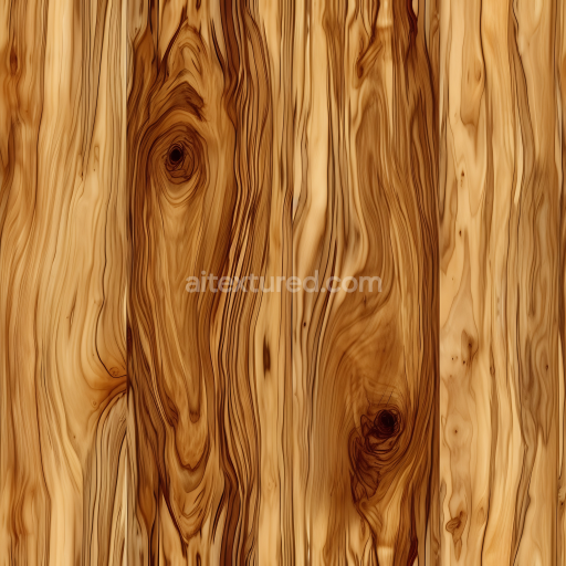 Seamless 3D Pine Wood PBR Texture with Distinctive Grain and Knots