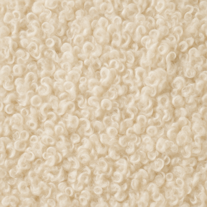 Curly Wool Fluffy Wool Soft Sheen Surface seamless PBR texture preview