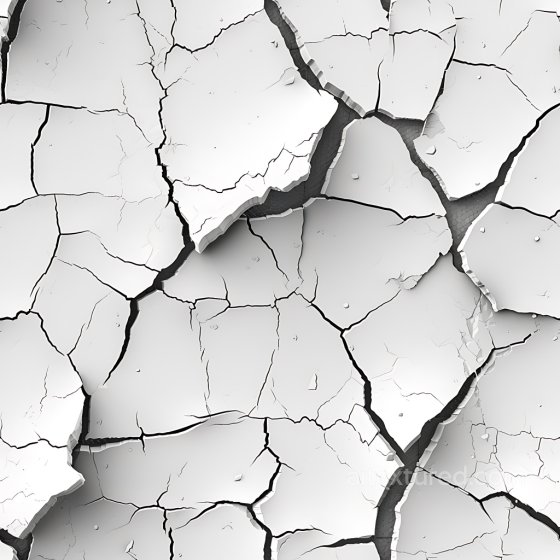 Cracked & Holes Texture of Cracked White Dry Earth with Deep Irregular Holes Cracked & Holes texture preview