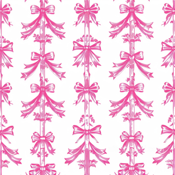 Of Festive Pink Bow Ribbons On White All Christmas Digital paper texture preview