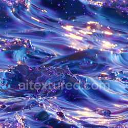 seamless Seamless 3D PBR Texture of Glossy Liquid Waves with Iridescent Highlights texture 8k free download PBR