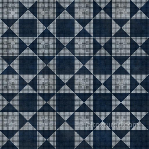 Classic Checker Blue Tune Tiles | Free PBR seamless Tile PBR texture