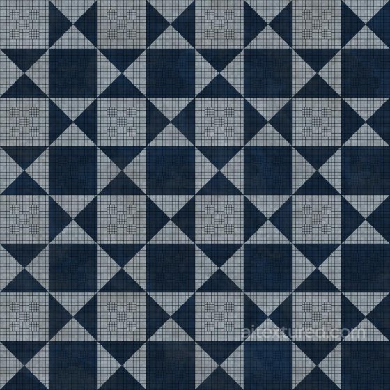 Classic Checker Blue Tune Tiles | Free PBR Tile texture preview