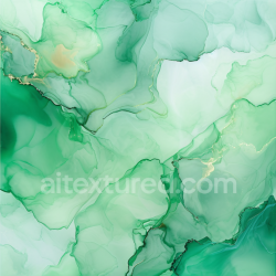 seamless Seamless 3D Alcohol Ink PBR Texture with Green Fluid Waves and Translucent Layers texture 8k free download PBR