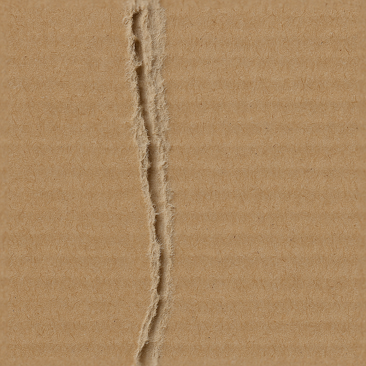 Featuring Cardboard Tear With Fiber Strands And Surface Variation seamless PBR texture preview