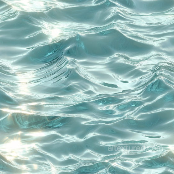 Crystal Clear Water Surface Seamless Texture with Gentle Ripples and Reflections Water texture preview