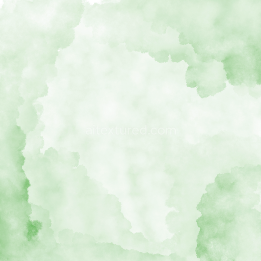 Seamless 3D PBR Texture of Soft Light Green Watercolor Stains