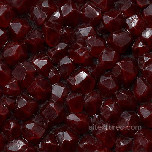Garnet Raw Crystal With Mineral Deposit Veins And Reflective Surface Glossy Finish seamless Crystals PBR texture
