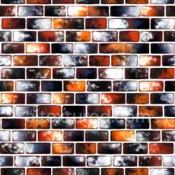 seamless Seamless 3D Cracked Brick Wall PBR Texture with Color Variations and Surface Wear texture 8k free download PBR