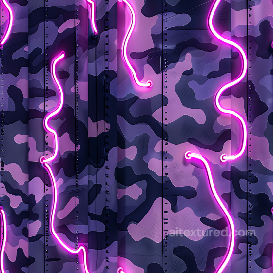 Urban Camouflage Texture in Futuristic Purple Tones with Neon Accents Color Camouflage texture preview