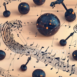 seamless Seamless 3D PBR Texture of Abstract Musical Notes and Spheres texture 8k free download PBR