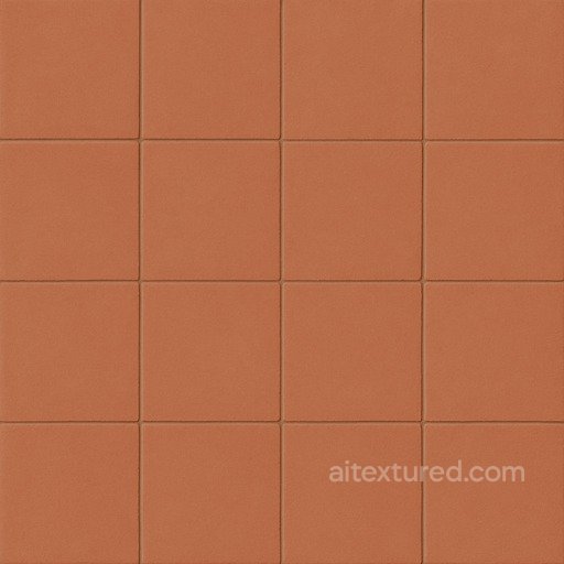 Smooth Terracotta Tile Seamless Texture seamless Ceramic-tile PBR texture