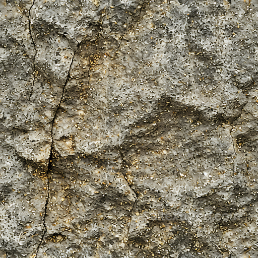 Stone PBR Texture of Weathered Rocky Ground with Pebbles and Cracks seamless Stone PBR texture