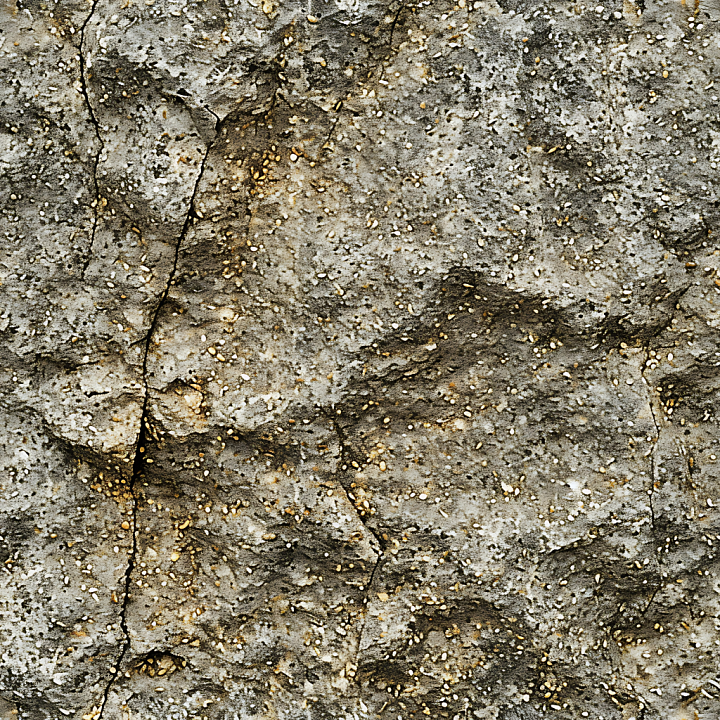 Stone of Weathered Rocky Ground with Pebbles and Cracks seamless PBR texture preview