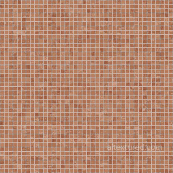 Square Terracotta Mosaic Tiles | Free PBR Tile texture preview