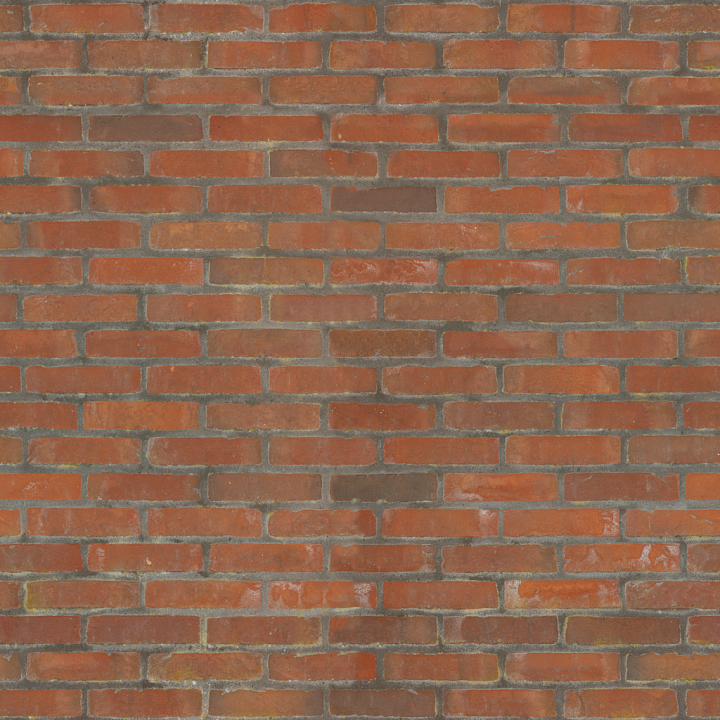 Brick Wall Rough - Brick Bricks Wall Red Brick seamless PBR texture preview