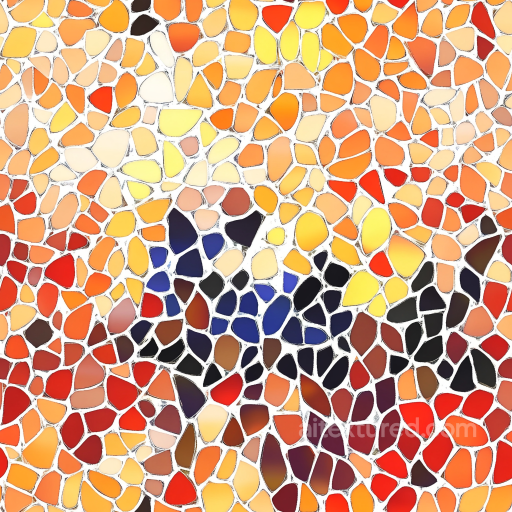 mosaic PBR texture with vibrant irregular glass chip tiles seamless Mosaic PBR texture