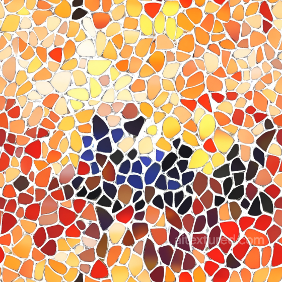 mosaic PBR texture with vibrant irregular glass chip tiles Mosaic texture preview
