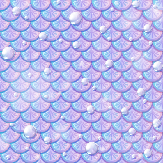 Mermaid Scale Texture with Iridescent Pastel Scales and Water Droplets Mermaid Scale texture preview