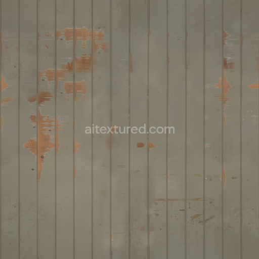 Distressed Painted Planks — Old Wood Planks Weathered Old Wood — PBR seamless 3D texture